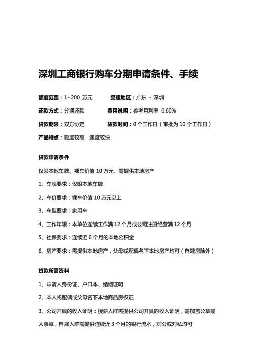 买车分期需要什么手续和条件？