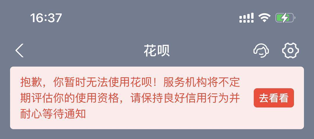 花呗暂时无法为您服务是什么意思？原因及解决方法