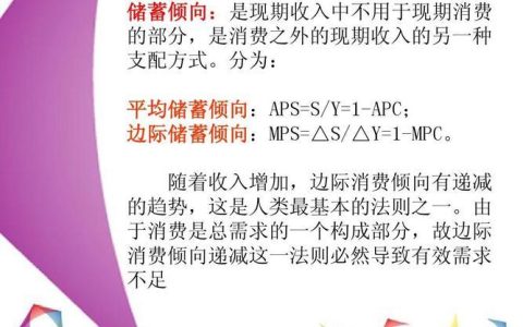 边际消费倾向与边际储蓄倾向之和等于