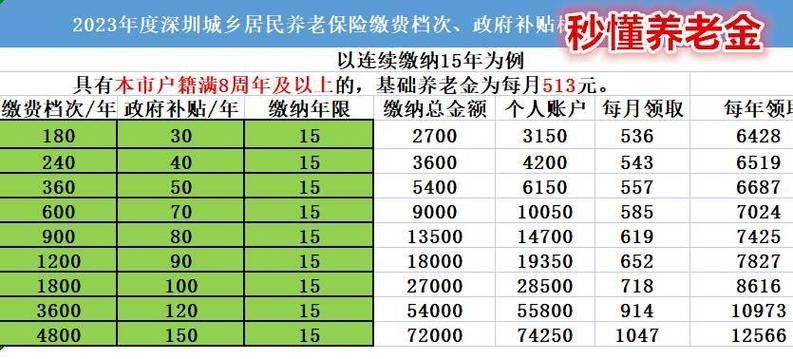 2023养老保险缴费档次一览表，你该如何选择？