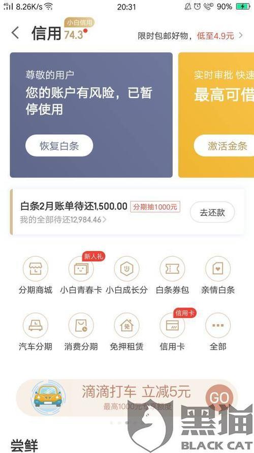 京东白条还款日是多少？